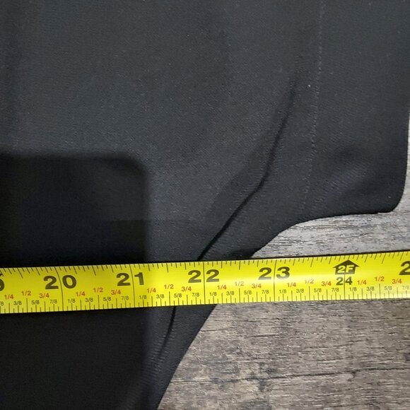 Rachel Roy Black Doleman Sleve Draped Faux Wrap 24 Hour Mini Dress Woman M - Picture 7 of 10